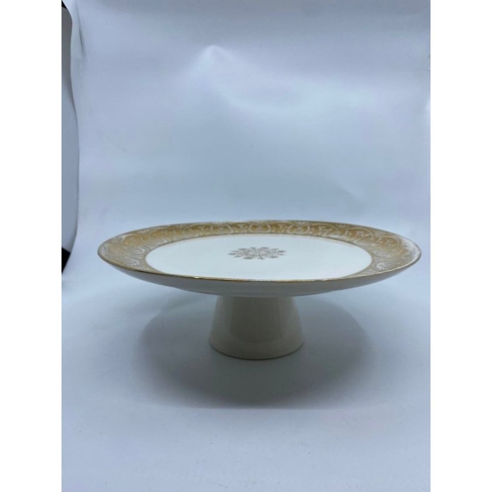 Vintage Milbern Fine China Cake Stand 22ct Gold